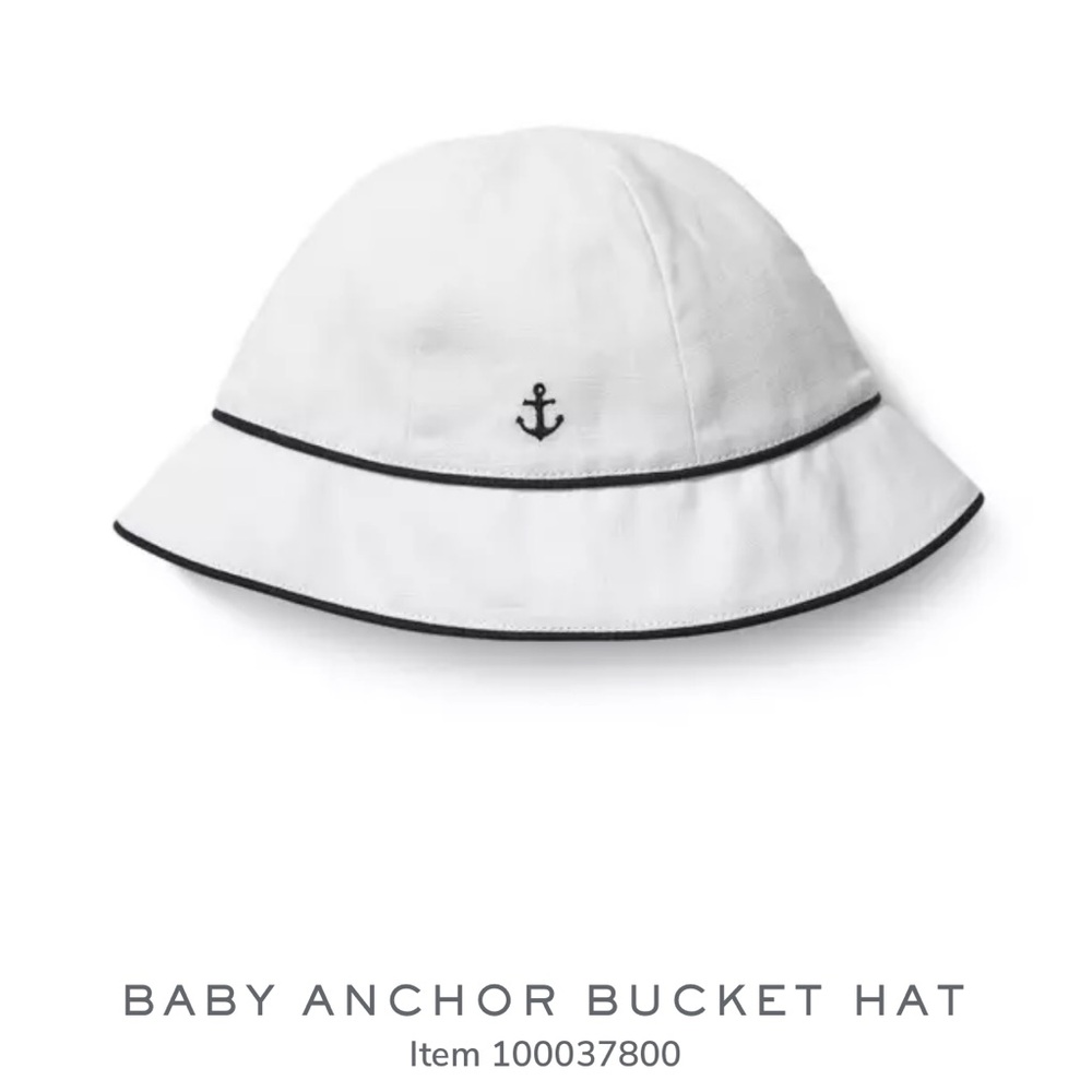 Janie and Jack - Baby Anchor Bucket Hat 0-3 months
